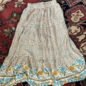 Floral maxi skirt